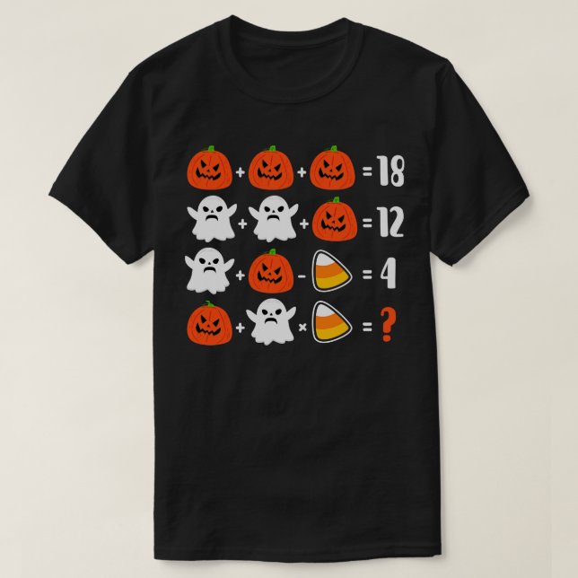 Camiseta Rompecabezas matemático entre (Diseño del anverso)