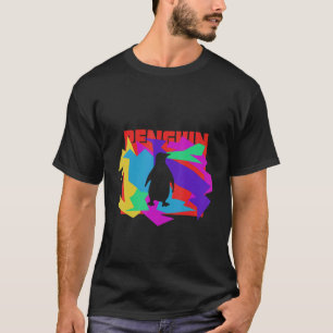 Camiseta Rompecabezas Mosaico Animal Pingüino