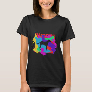 Camiseta Rompecabezas Mosaico de Animales Dálmatas