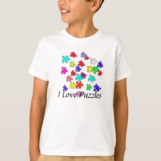 Camiseta Rompecabezas multicolores (Anverso)