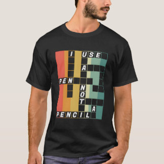 Camiseta Rompecabezas Nacional De Crucigramas Uso Un Bolígr
