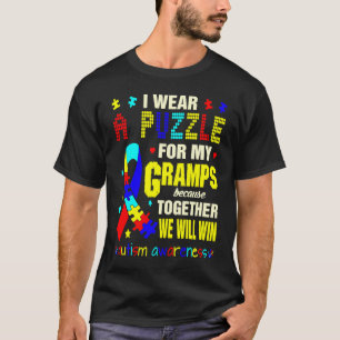Camiseta Rompecabezas para Gramps Conciencia del Autismo Ju