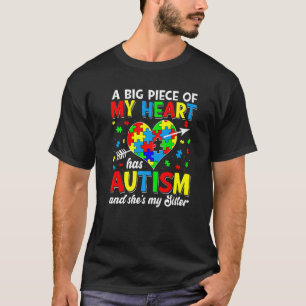 Camiseta Rompecabezas para mi hermana Conciencia del Autism