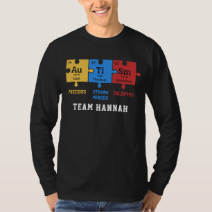 Camiseta Rompecabezas personalizados de elementos de químic