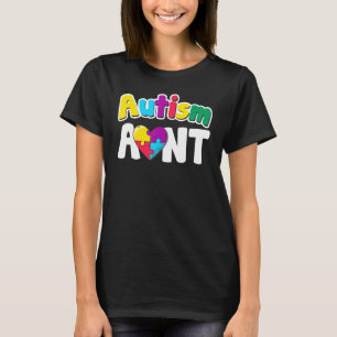 Camiseta Rompecabezas Pieces Colores Autismo Tía Conciencia