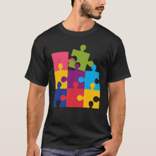 Camiseta Rompecabezas Resolviendo Pasatiempos Crucigrama   