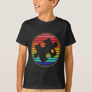 Camiseta Rompecabezas Retro Corazón Mes de Concientización 