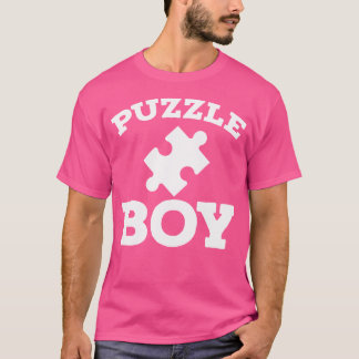 Camiseta Rompecabezas Rompecabezas divertido chico