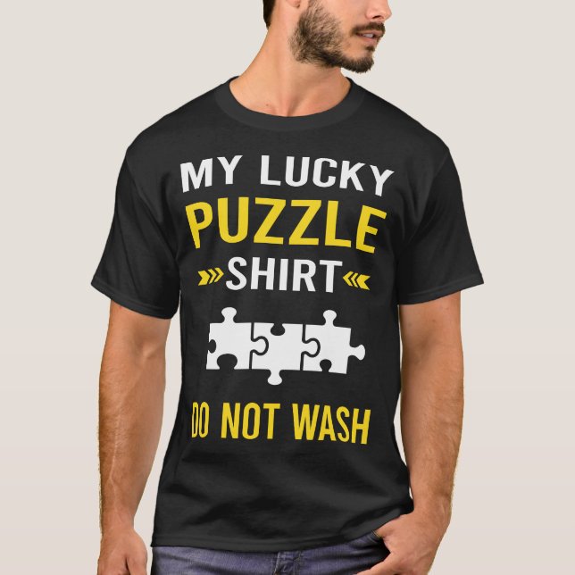Camiseta Rompecabezas suertudos (Anverso)