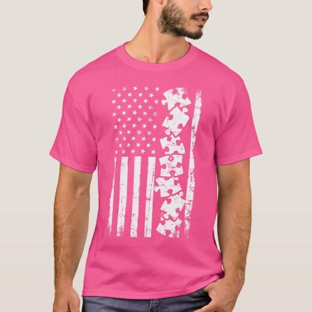 Camiseta Rompecabezas Usa (Anverso)