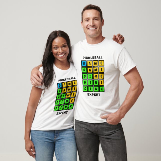 Camiseta Rompecabezas WORD JUEGO DINK Pickleball (Unisexo)