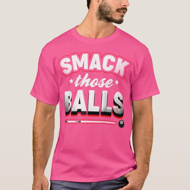 Camiseta Romper Con Esos Balls Pool Player Billiards Baseba (Anverso)