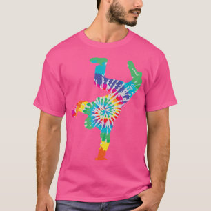 Camiseta Romper Dancing Shirt Tie Dye Retro B-Boy Hip Hop G