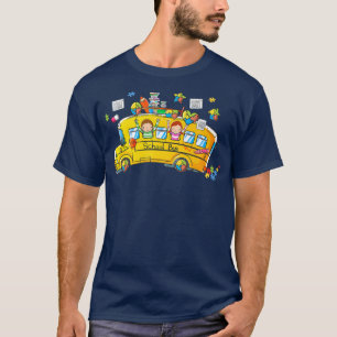 Camiseta Romper el autismo Concienciación escolar Autobús a