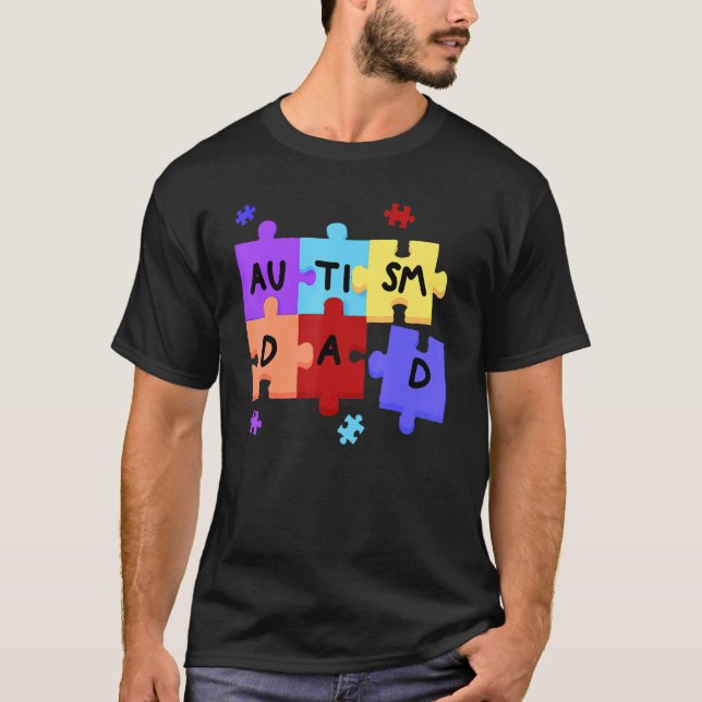 Camiseta Romper el autismo Pieza Conciencia Autismo Apoyo a (Anverso)