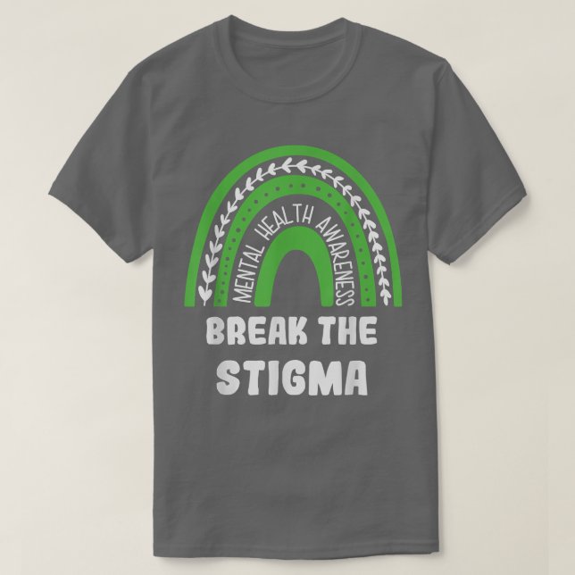 Camiseta Romper El Estigma Como Arcoiris De Conciencia Sobr (Diseño del anverso)