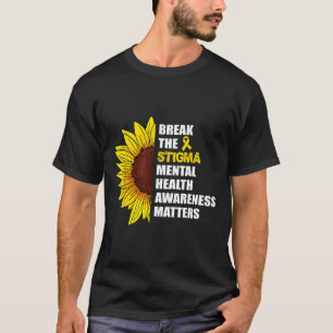 Camiseta Romper El Estigma La Sensibilización Sobre La Salu
