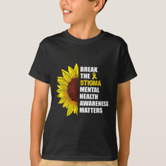 Camiseta Romper El Estigma Problema De Sensibilización Sobr