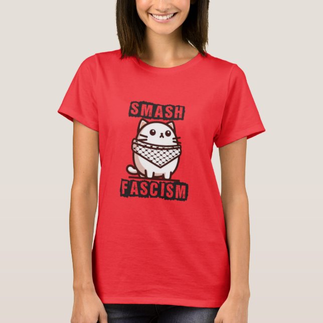 Camiseta Romper el fascismo Kitty (Anverso)
