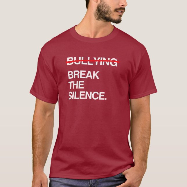 CAMISETA ROMPER EL SILENCIO SOBRE EL ACOSO (Anverso)