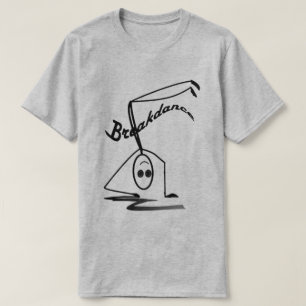 Camiseta Romper la T básica de los hombres de danza