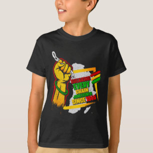 Camiseta Rompiendo Cada Cadena Desde 1865 Mes de la Histori