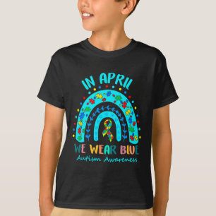 Camiseta Rompiendo El Arcoiris En Abril Usamos El Autismo A