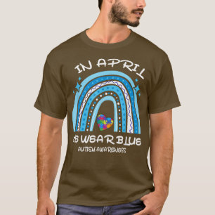 Camiseta Rompiendo El Arcoiris En Abril Usamos El Autismo A