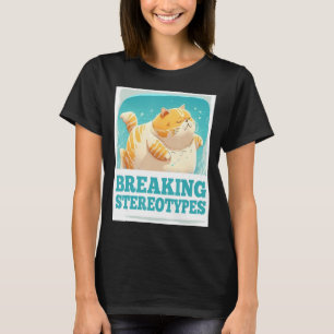 Camiseta Rompiendo Estereotipos Flotantes Gato Gato Gatito
