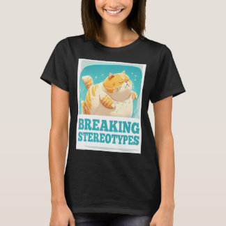 Camiseta Rompiendo Estereotipos Flotantes Gato Gato Gatito