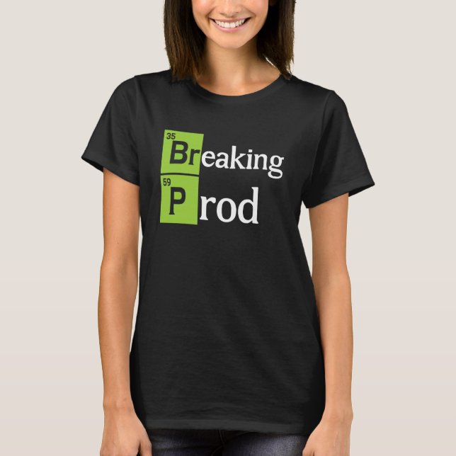 Camiseta Rompiendo Prod Divertido Dev Ops (Anverso)