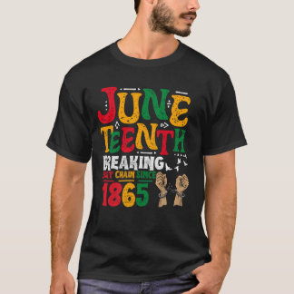 Camiseta Rompiendo todas las cadenas desde 1865 El W negro