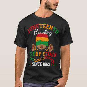 Camiseta Rompiendo Todas Las Cadenas Desde 1865 Hombres Jóv
