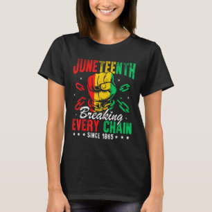 Camiseta Rompiendo Todas Las Cadenas Desde 1865 Hombres Jóv