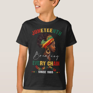 Camiseta Rompiendo Todas Las Cadenas Desde 1865 Hombres Jóv
