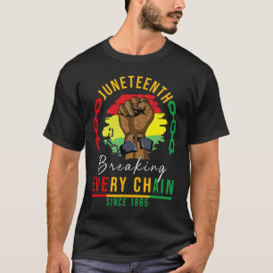 Camiseta Rompiendo Todas Las Cadenas Desde 1865 Hombres Jóv