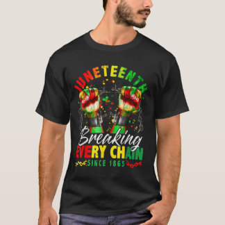 Camiseta Rompiendo Todas Las Cadenas Desde 1865 Hombres Jóv