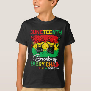 Camiseta Rompiendo Todas Las Cadenas Desde 1865 Hombres Jóv