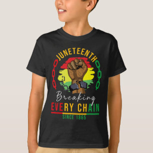 Camiseta Rompiendo Todas Las Cadenas Desde 1865 Hombres Jóv
