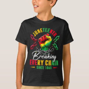 Camiseta Rompiendo Todas Las Cadenas Desde 1865 Hombres Jóv