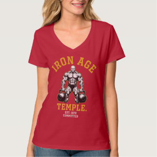 Camiseta Ron Age Temple Est 1978 Comprometido Gimnasio Vi