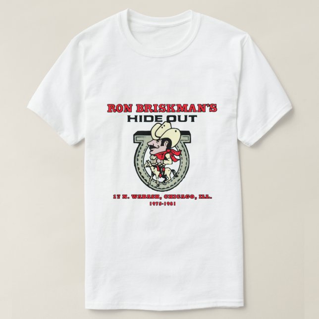Camiseta Ron Briskman's Hideout, Chicago (Diseño del anverso)