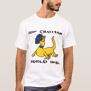 Camiseta Ron Chatman, Weltindustrie-Skateboard-Entwurf.