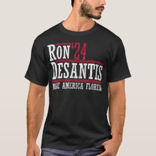 Camiseta Ron Desantis '24 Hacer América Florida Ron Desanti