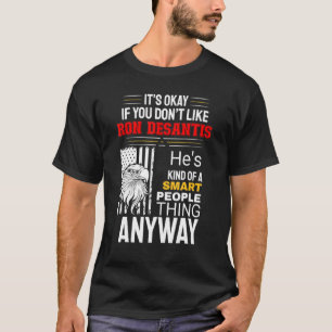 Camiseta Ron Desantis For Smart People Retro USA American F