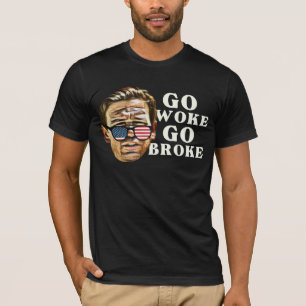 Camiseta Ron DeSantis Go Woke Go Broke