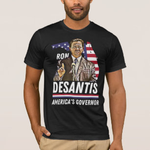 Camiseta Ron Desantis: Gobernador de Estados Unidos, Patrió