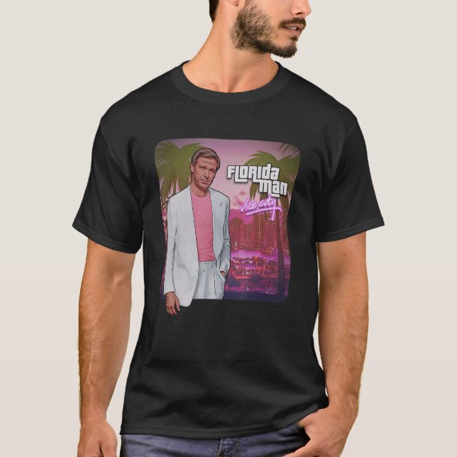 Camiseta Ron Desantis Isu2026 Florida Man Vice City (Anverso)