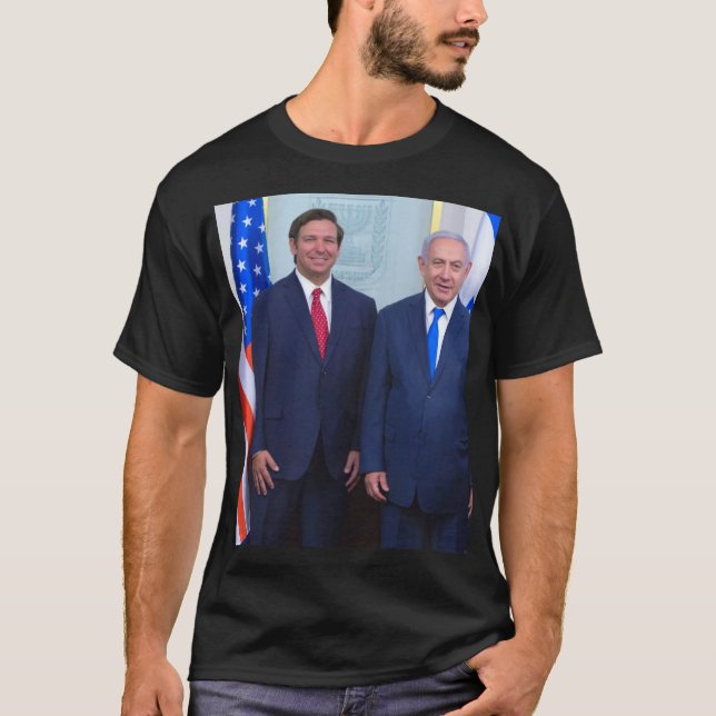 Camiseta Ron DeSantis Y Benjamin Netanyahu (Anverso)
