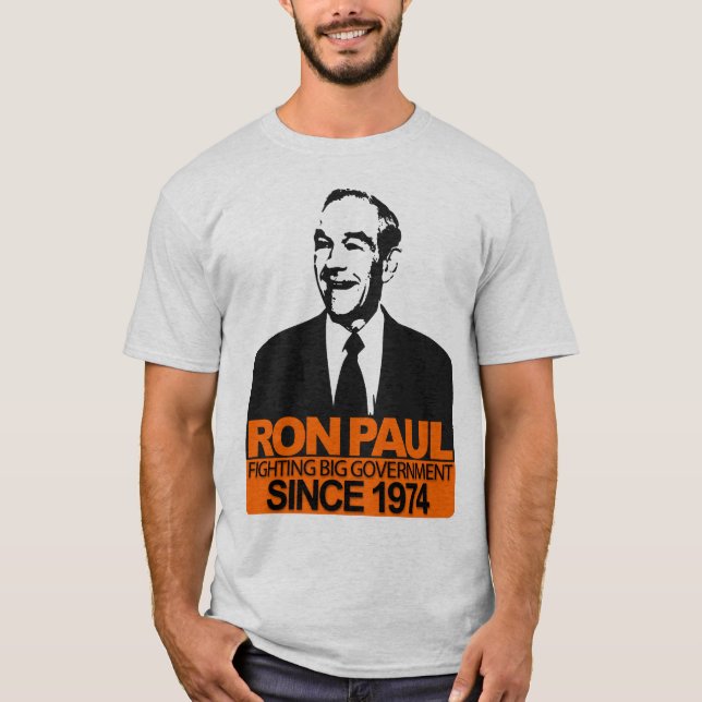 Camiseta Ron Paul - gobierno grande que lucha (Anverso)